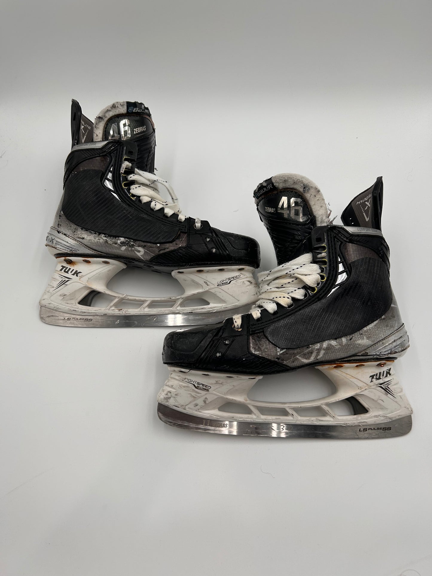 Trevor Zegras Anaheim Ducks Game Worn Photo Matched Skates