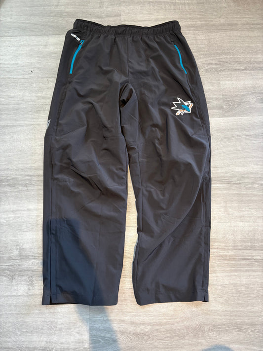 San Jose Sharks Team Issued Fanatics Black Coaching Pants