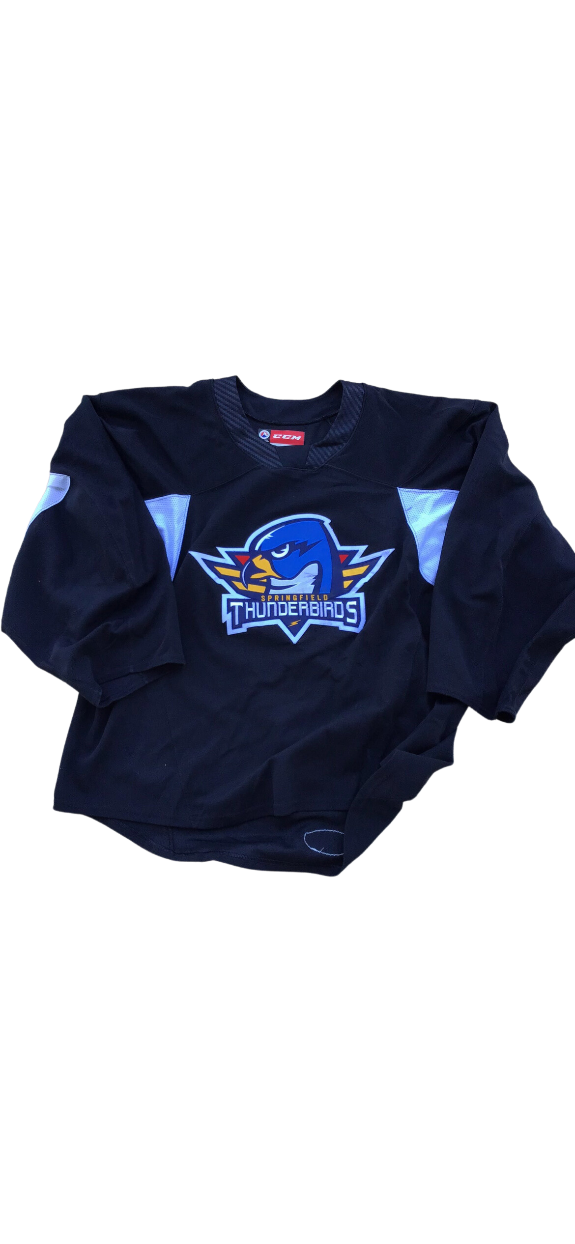 Springfield Thunderbirds 58G Black Made in Canada CCM Practice Jersey (Goalie Cut)