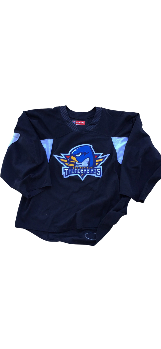 Springfield Thunderbirds 58G Black Made in Canada CCM Practice Jersey (Goalie Cut)