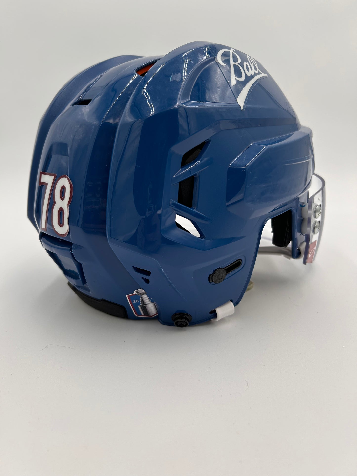 Colorado Avalanche 2021/22 Stanley Cup Finals Game Worn Away Helmets