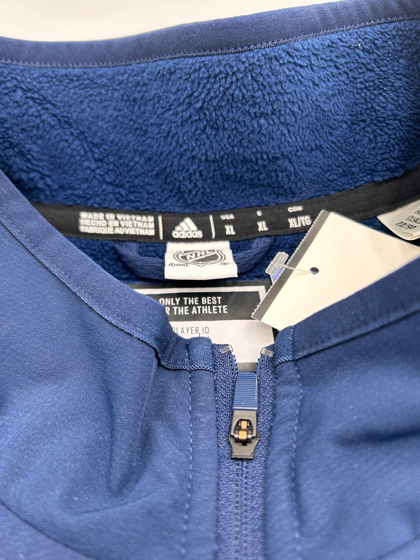 Colorado Avalanche Blue Adidas 1/4 Zip Jacket