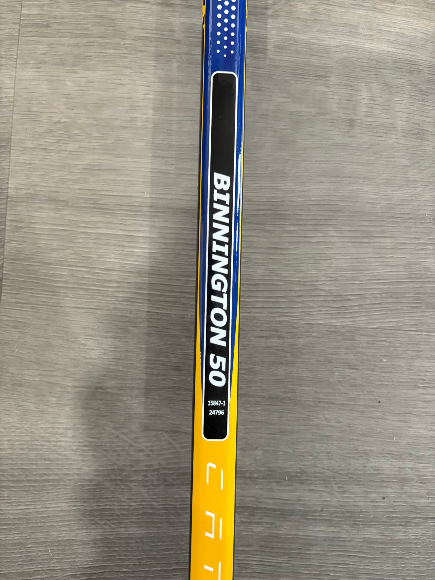 New St. Louis Blues Senior True Regular 25" Paddle Pro Stock Jordan Binnington Catalyst 9X3