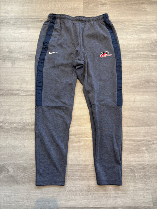 New Team USA Nike Gray & Blue Joggers (Large)