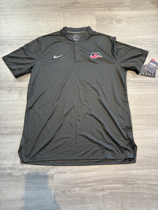 New Team USA Gray Nike Short Sleeve Polo (Large)
