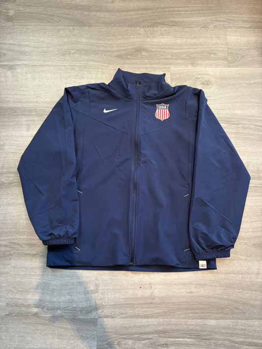 New Nike Team USA Full Zip Light Weight Jacket (Large)