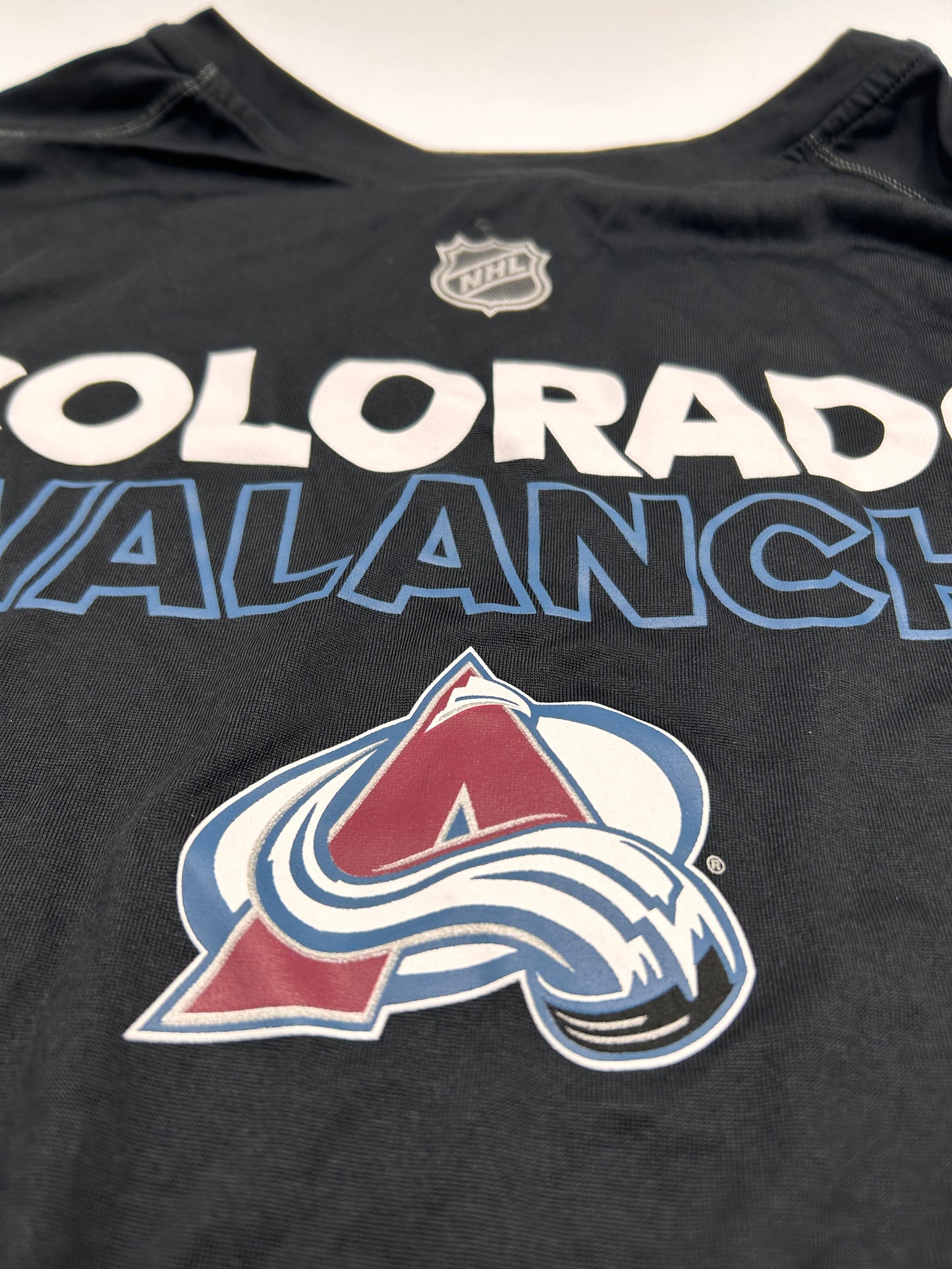 New Colorado Avalanche Black Adidas Long Sleeve T-Shirt