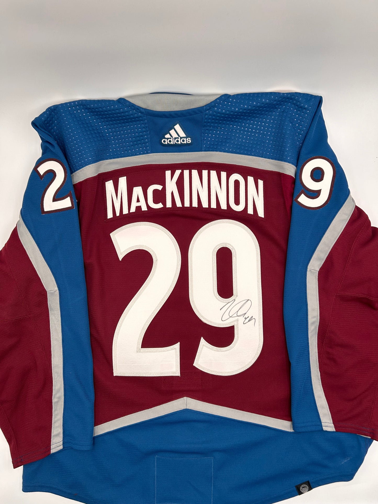 Nathan MacKinnon Game Worn 2023/24 Colorado Avalanche Home Jersey