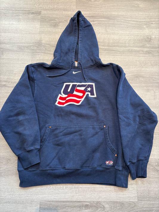 New Team USA Gray Nike Bauer Sweatshirt (Large)