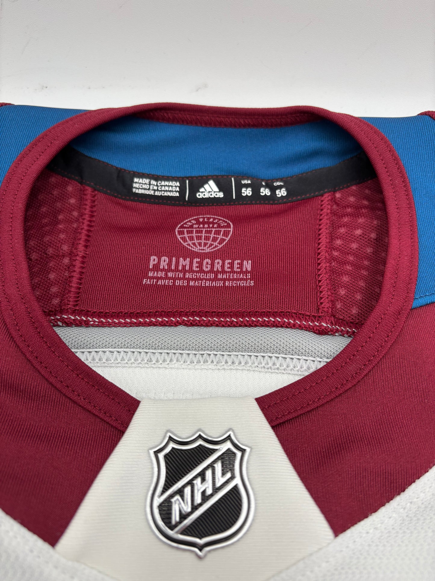 Casey Mittelstadt Colorado Avalanche Road Made in Canada Jersey