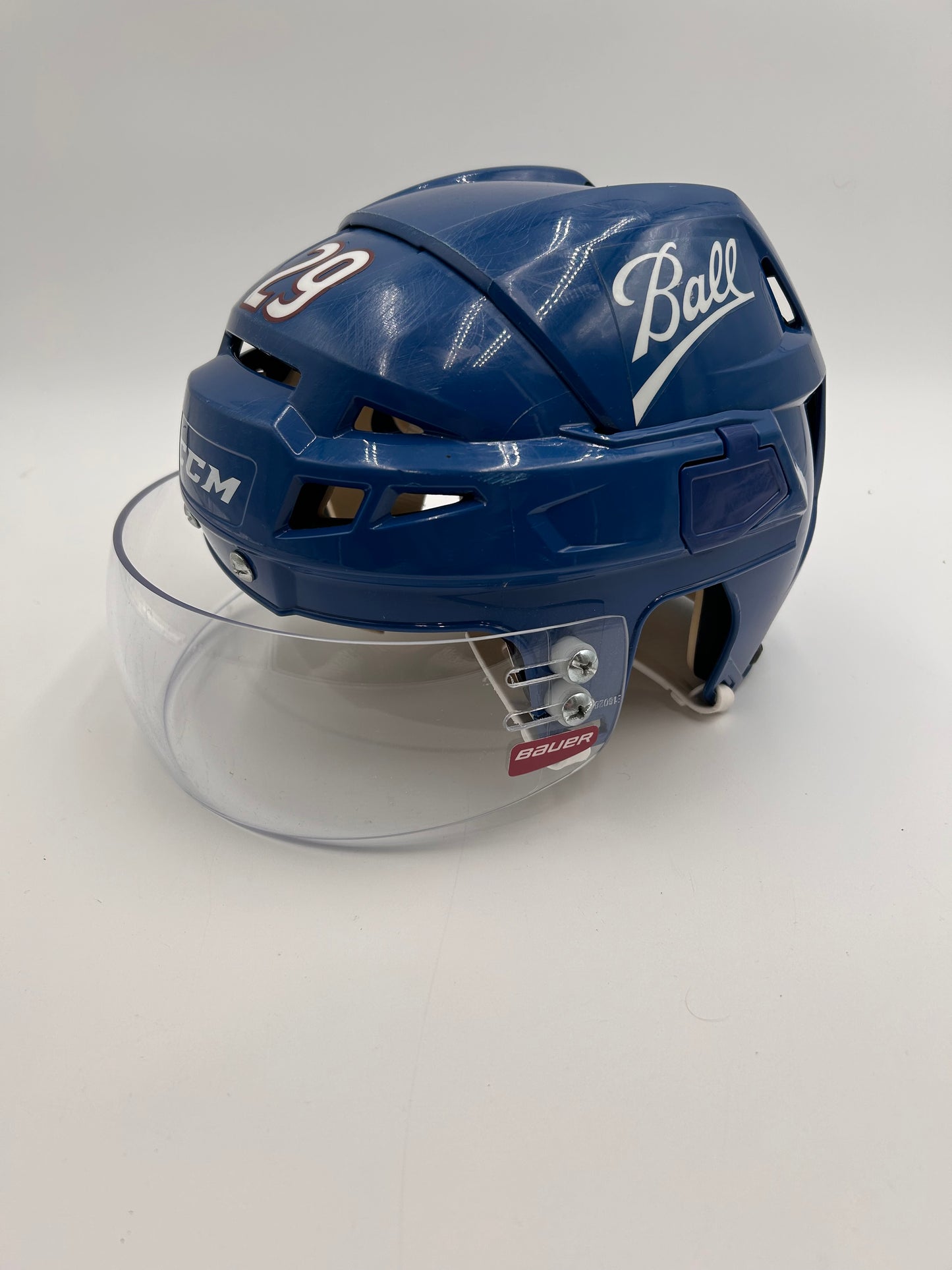 Nathan MacKinnon 2021/22 Stanley Cup Finals Game Worn Helmet