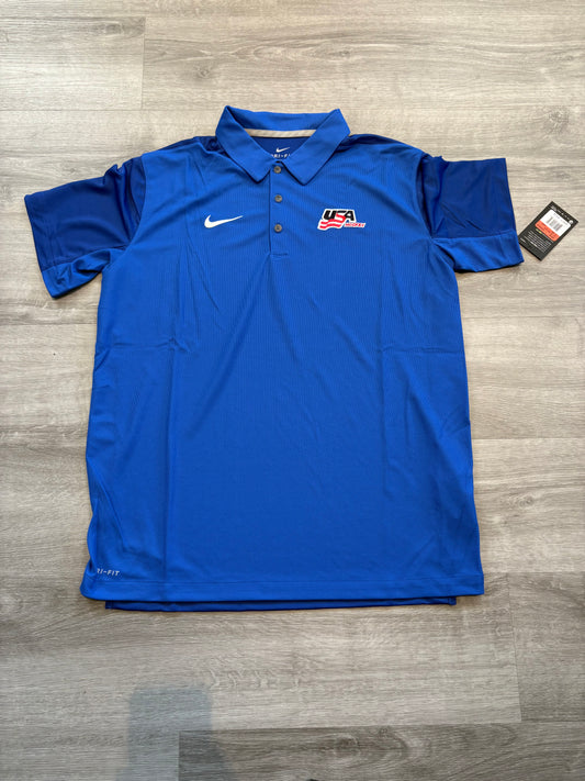 New Team USA Blue Nike Short Sleeve Polo (Large)