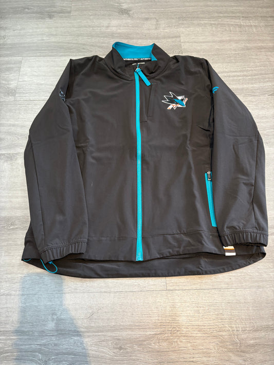 San Jose Sharks Black Fanatics Men's Large Coaching Jacket