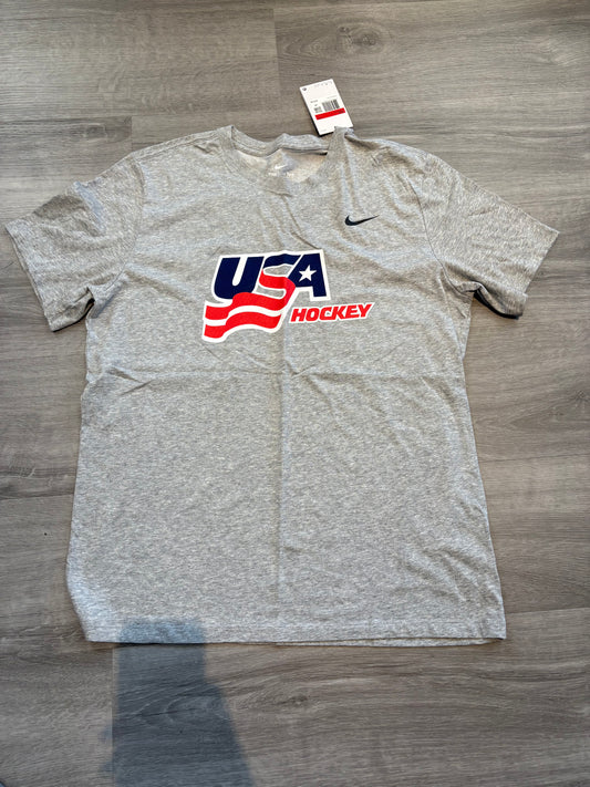 New Team USA Gray Nike Short Sleeve Shirt (Large)