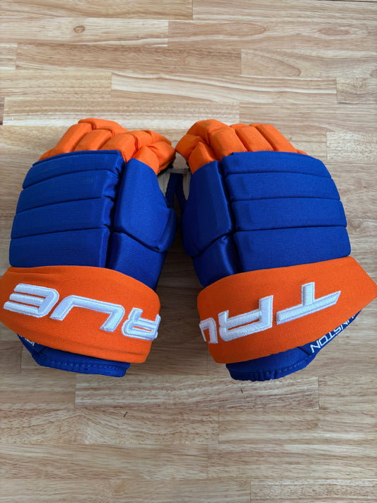 New New York Islanders True 14" Pro Stock Johnston Catalyst 9X Pro Gloves