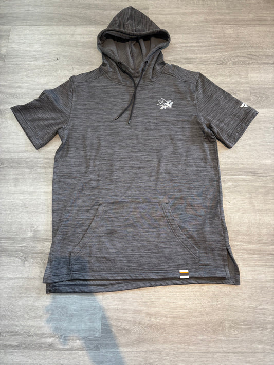 San Jose Sharks Gray 1/2 Sleeve Sweatshirt Gray Men's Sweatshirt (L)