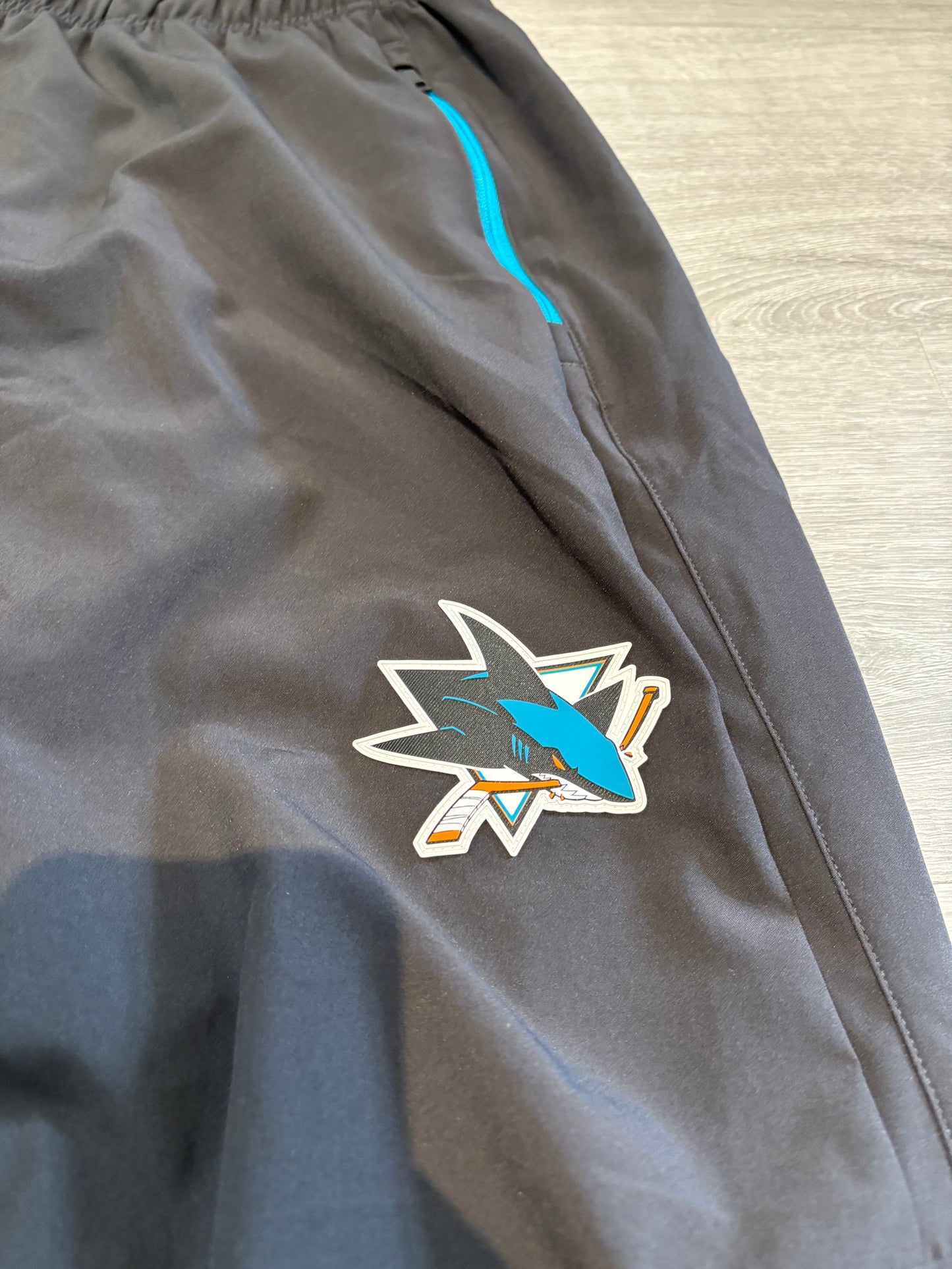San Jose Sharks Team Issued Fanatics Black Coaching Pants