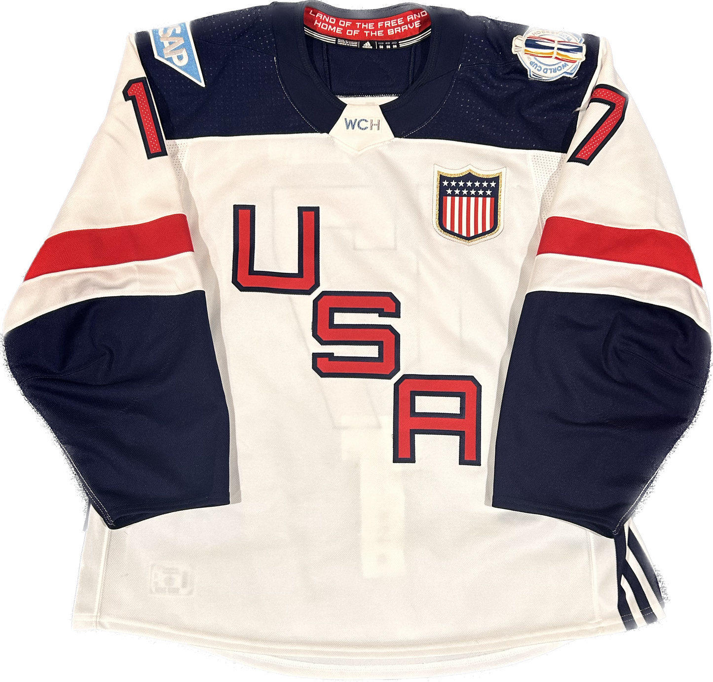 Ryan Kesler 2016 USA World Cup of Hockey White #17 Game Worn Jersey