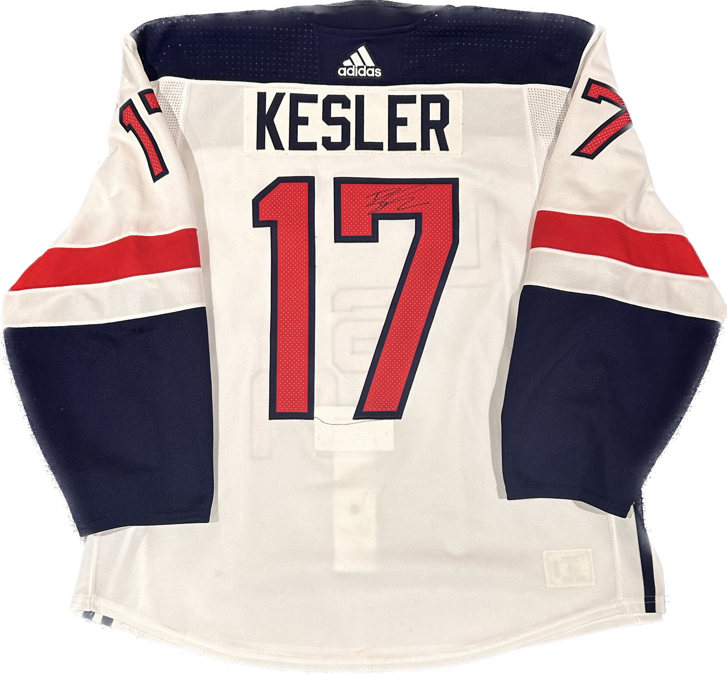 Ryan Kesler 2016 USA World Cup of Hockey White #17 Game Worn Jersey