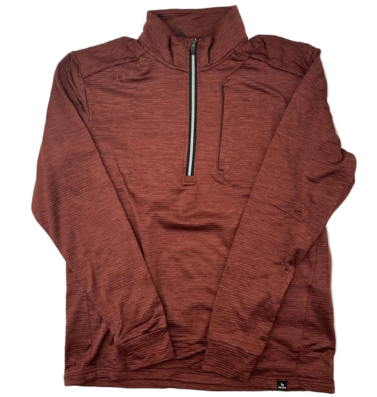 New Burgundy Bauer Hyperlite Half Zip Fleece Pullover