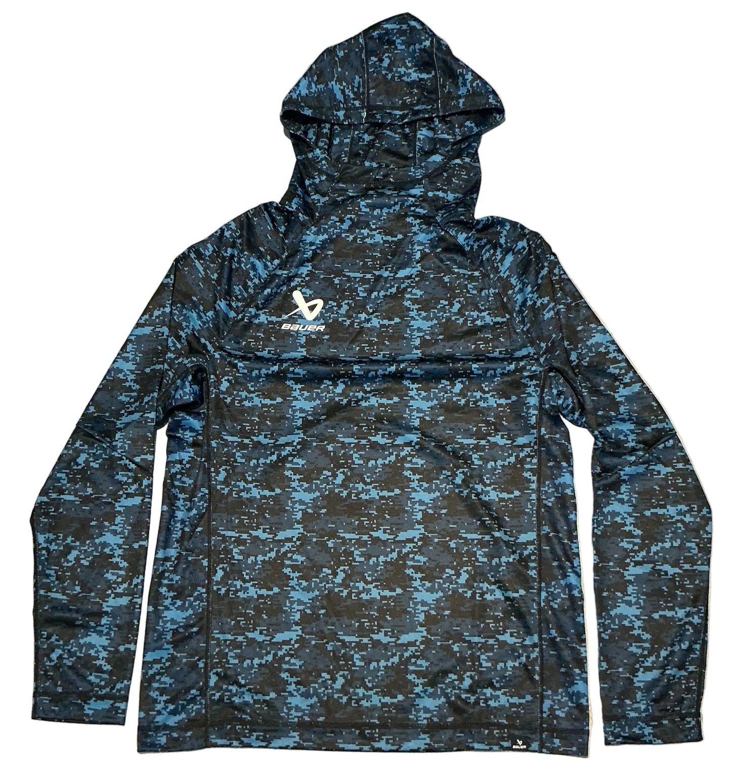 New Blue Bauer Camo Tech Pullover