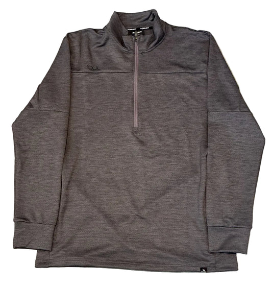 New Grey Bauer Hyperlite Half Zip Fleece Pullover