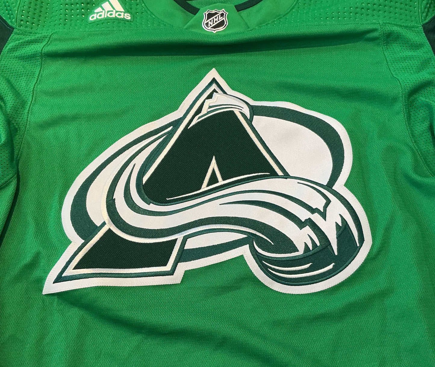 Authentic Colorado Avalanche St. Patty's Day Jersey
