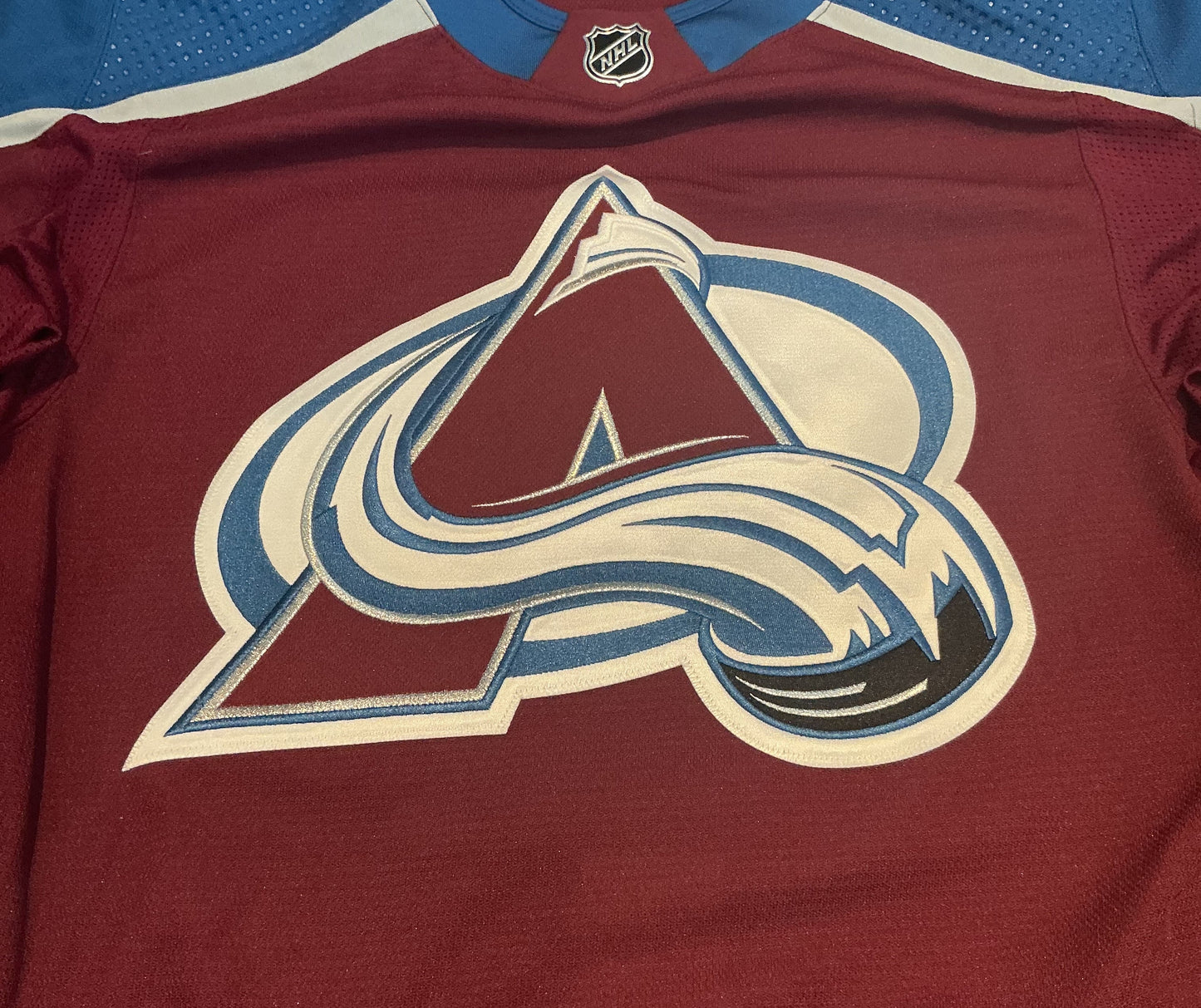 Authentic MiC Primegreen Colorado Avalanche Home Jersey