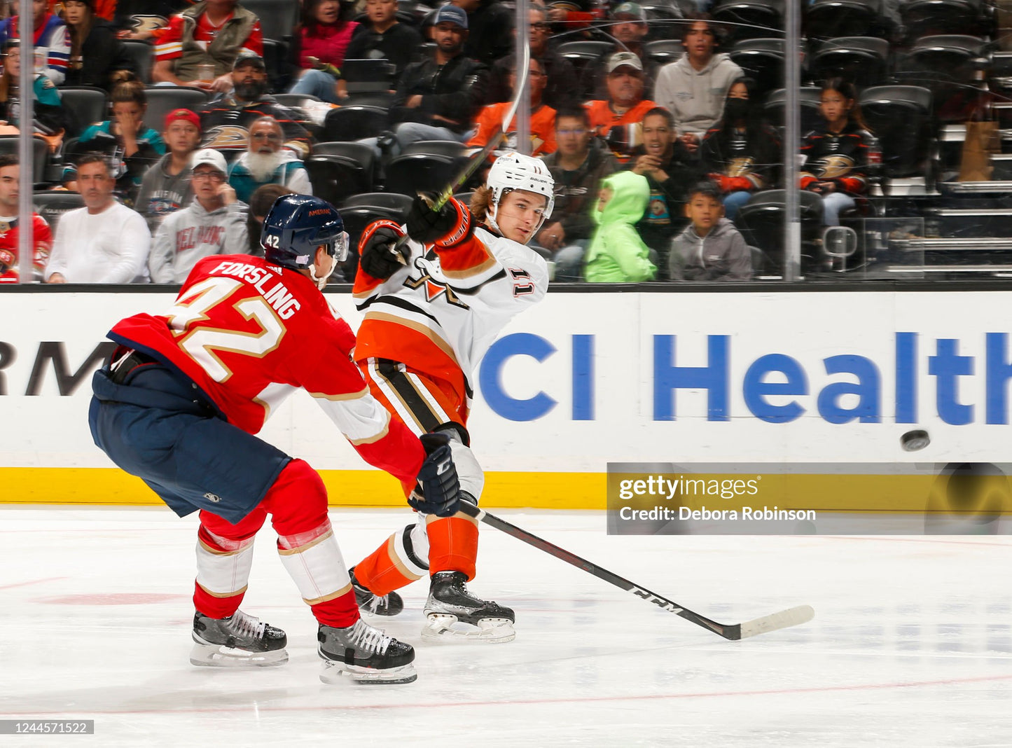 Trevor Zegras Anaheim Ducks Game Worn Photo Matched Skates