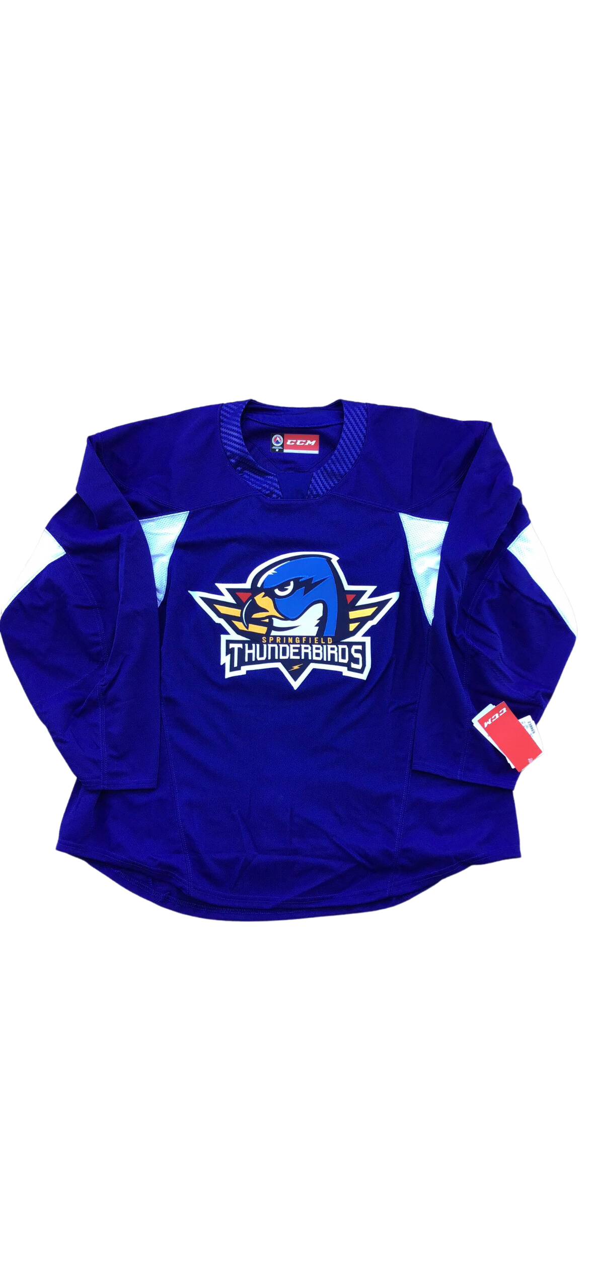 Springfield Thunderbirds Blue Made in Canada CCM Practice Jersey (Multiple Sizes)