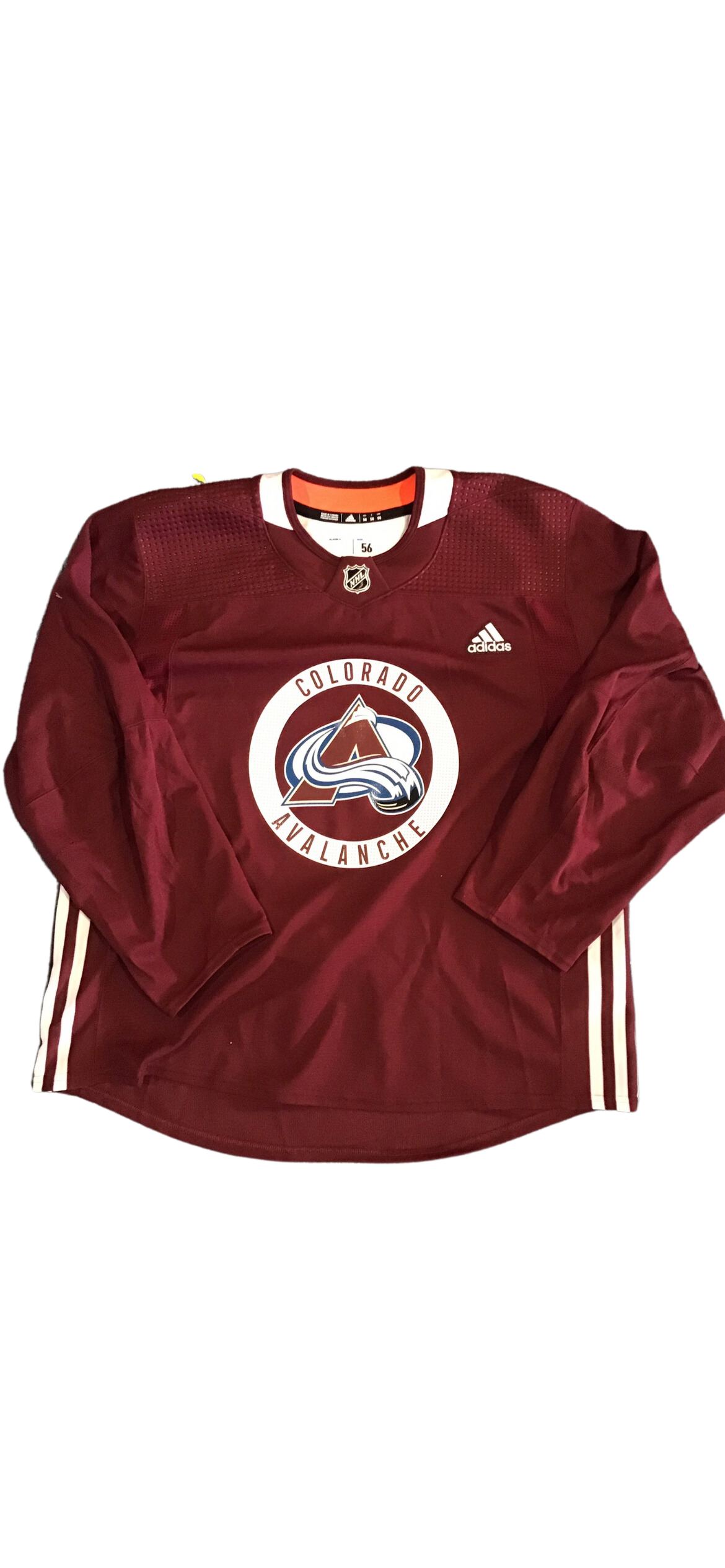 Used Colorado Avalanche Size 56 Maroon Camp Practice Jersey