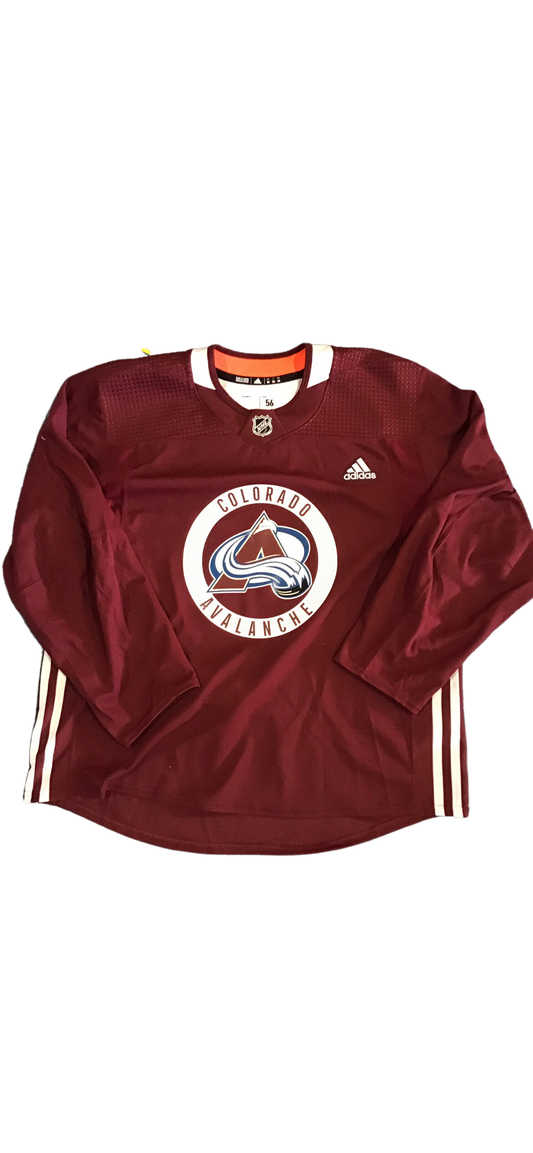 Used Colorado Avalanche Size 56 Maroon Camp Practice Jersey